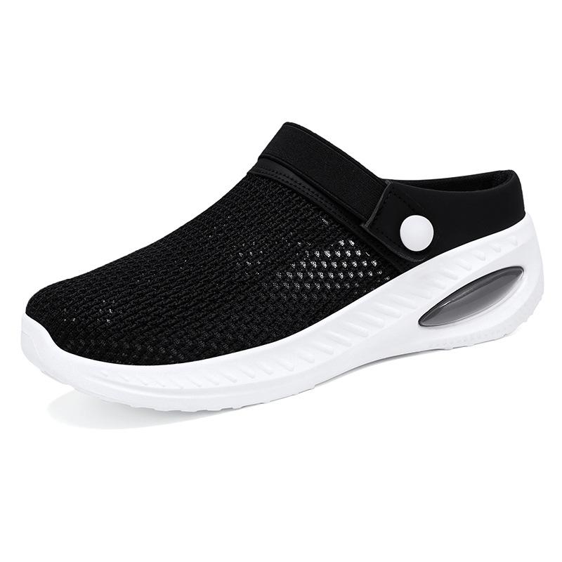 

Женские летние дышащие повседневные тапочки с закрытым носком для отдыха на открытом воздухе 39 чёрный