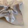 Shiny Large Hair Tie Square Rubber Bands New Silver Hair Scrunchie  Hair Accessories