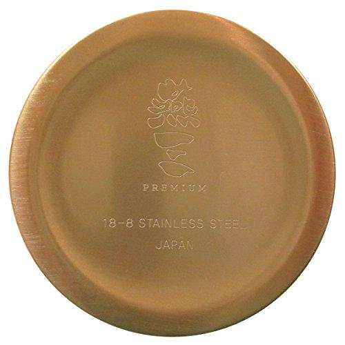 Wahei Freiz Stainless Steel Cup, 260ml, Tsubamesan Premium, Gold-Plated, Set of 2, Wooden Box, EM-9404