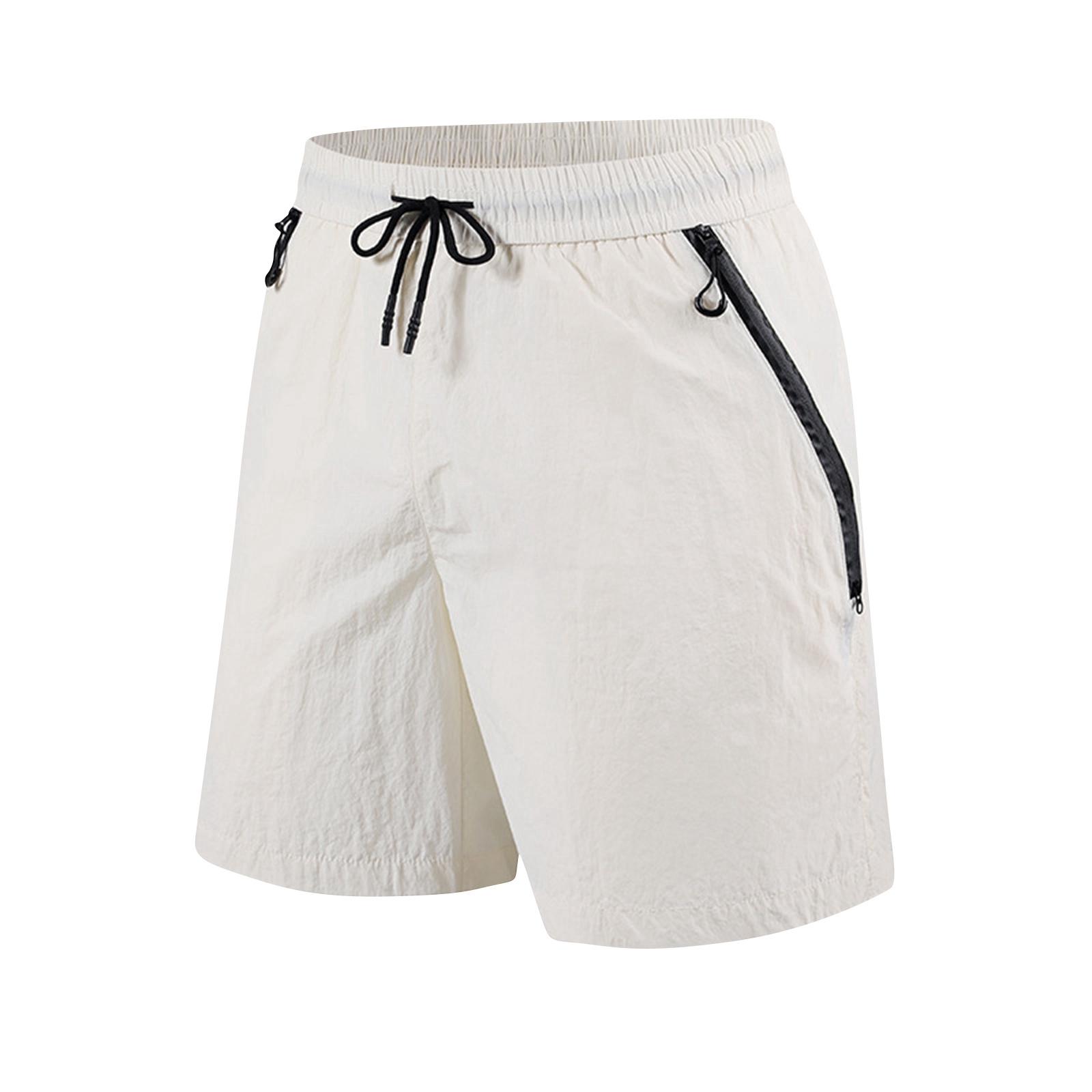 

Men s High-quality Polyester Shorts - Lightweight, UV-resistant - For Outdoor Use L бежевый