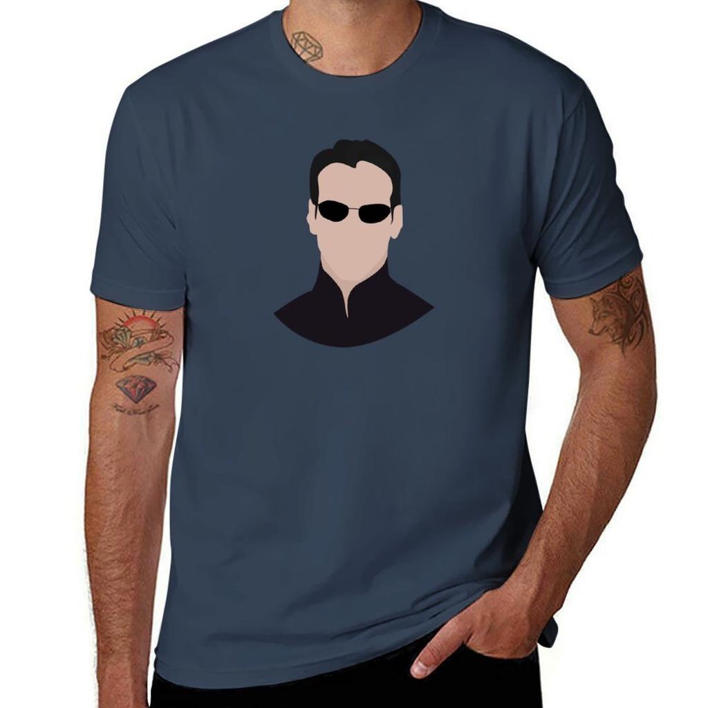 Matrix Keanu Tshirt Heavy Duty Casual Work Tee