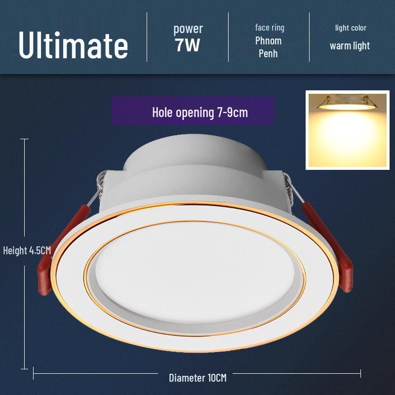 5W LED Recessed Ceiling Spotlight for Living Room - 7.5cm Opening