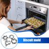 12pcs Metal Cookies Cutters Set Creative Star Cookie Cutter Round/Heart/Flower Shaped BiscuitCutter Fruit Egg Mould