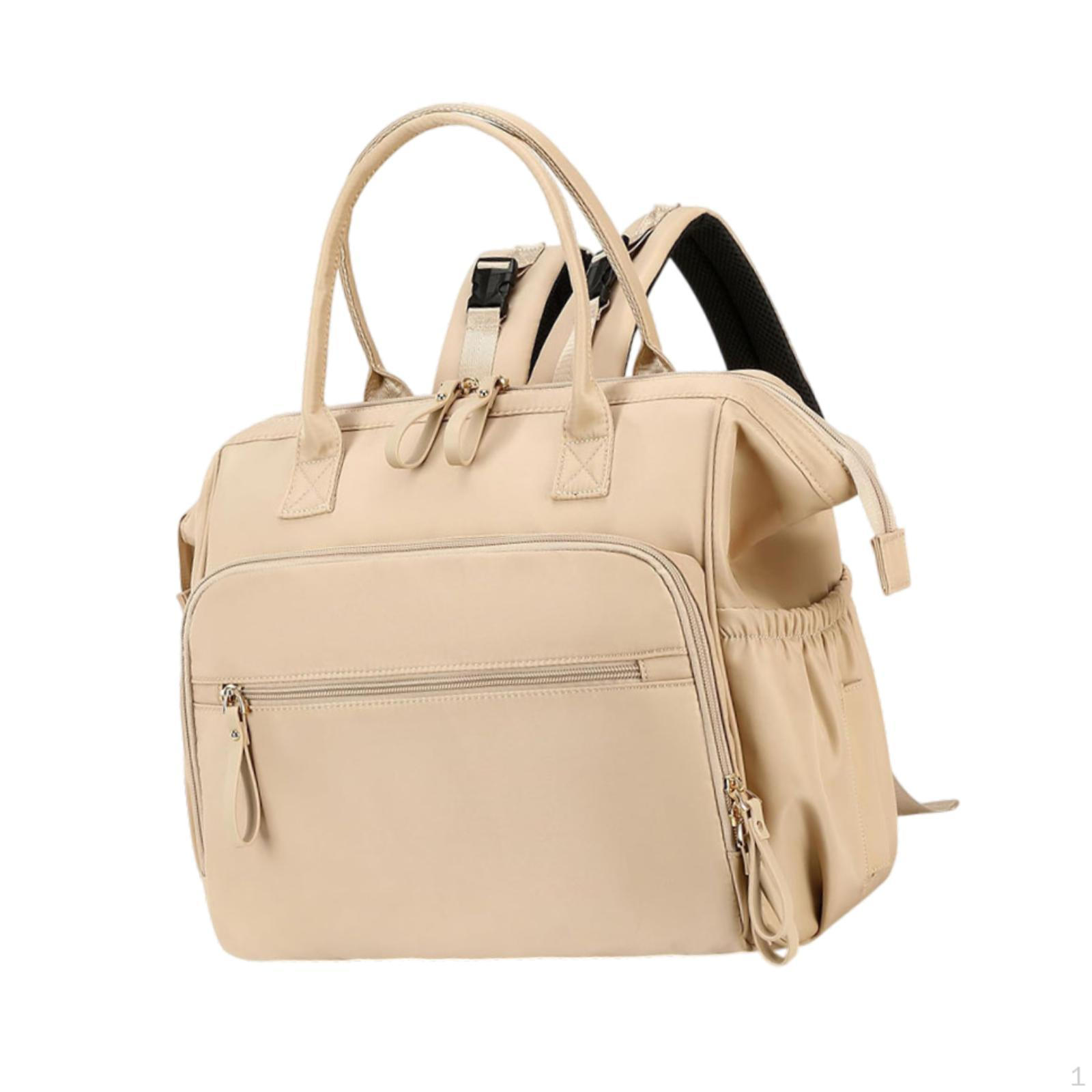 

Сумка для подгузников, сумка-тоут с несколькими карманами, рюкзак для покупок бежевый