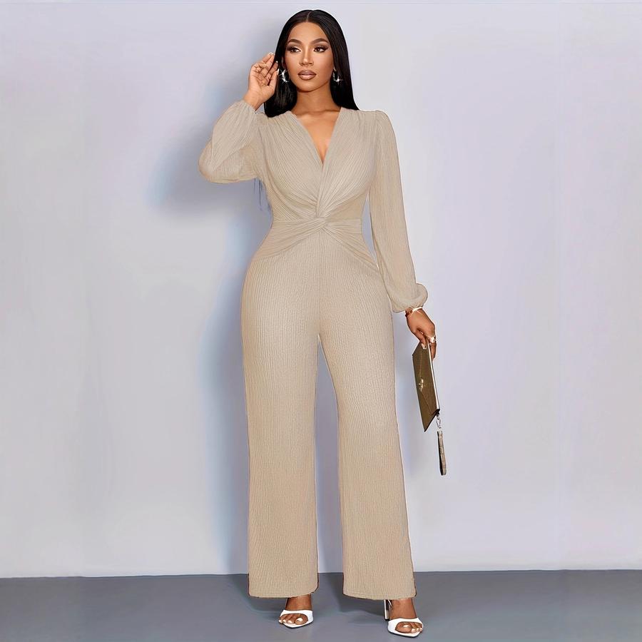 Autumn New Women's Clothing Solid Color Fashion Casual Versatile Jumpsuit