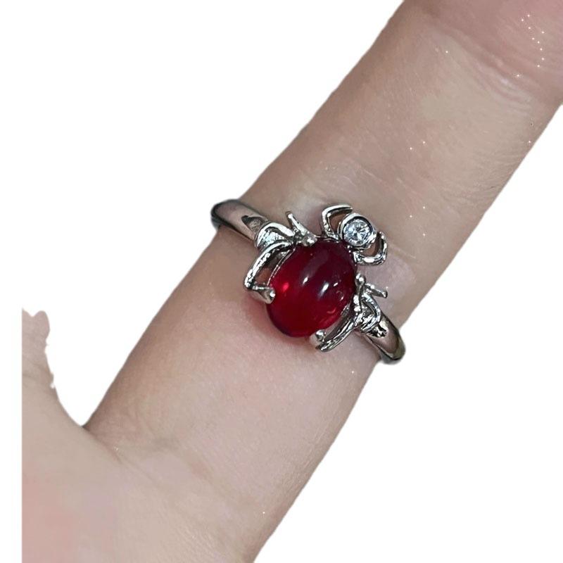 Neutral‑Style Index‑Finger Ring European American Punk Cross Butterfly Motif Personality Sweet‑Cool Unique Adjustable Decorative Ring