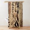 Leopard Print Shower Curtain Brown Bathroom Curtain Wild Safari Animal Powerful Bathroom Set For Men Panthera Bathroom Decor Set