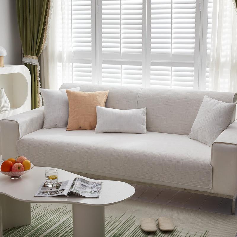 

Chinese Style Summer Ice Silk Mat Sofa Cushion Summer Seat Cushion Leather Sofa Cover Towel Non-Slip And Washable 70*70cm