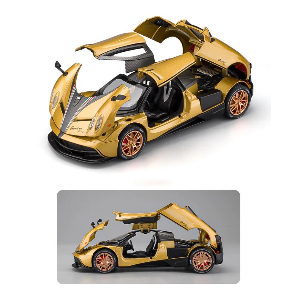 1/22 Pagani Huayra Dinastia Supercar Alloy Car Toy Car Metal Collection Model Car Sound and Light Toys for Children