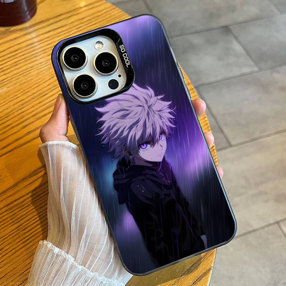 

Чехол для телефона HxH Аниме k-Киллуа для iPhone 16 17 15 14 12 13 Pro Max Черный Конфетный Матовый Ударопрочный Чехол iPhone17
