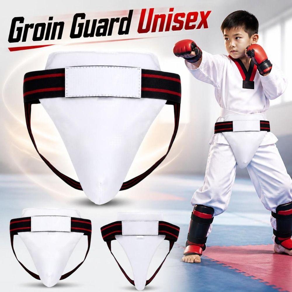 Adjustable Groin Guard Boy Girl Breathable Boxing Groin Pad Martial Arts Protector Taekwondo Etc