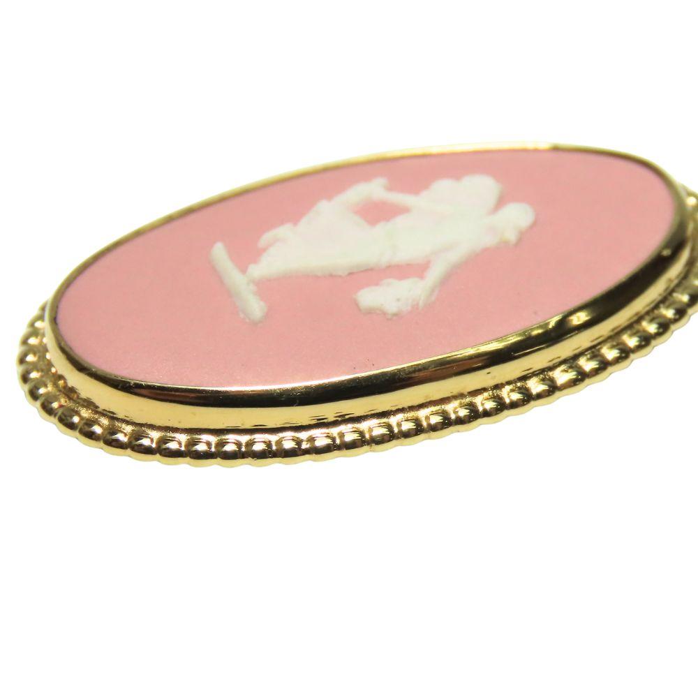 Used Wedgwood Necklace metal 5.7g gold pink plating