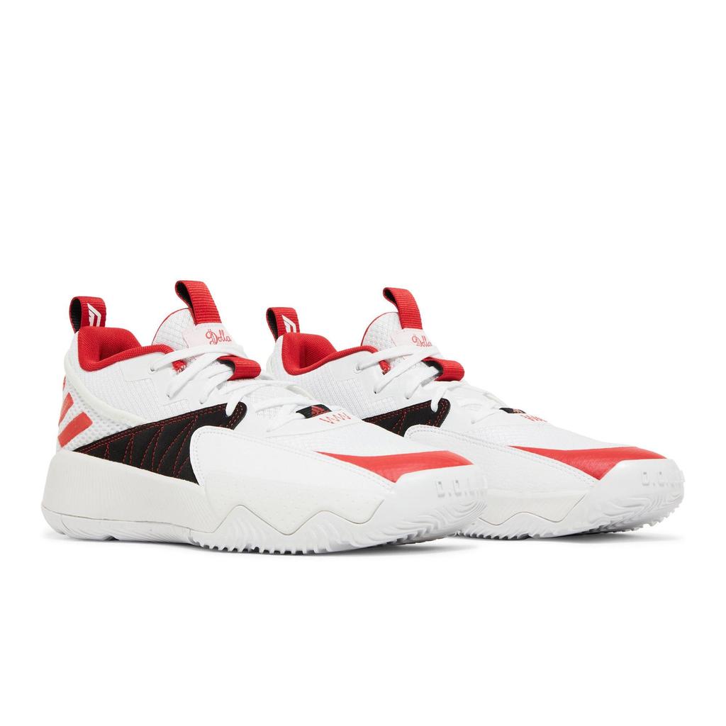 adidas Dame Certified EXTPLY 2.0 'Trail Blazers' (Unisex) Cloud White / Vivid Red / Dash Grey Basketball Shoes GY8965
