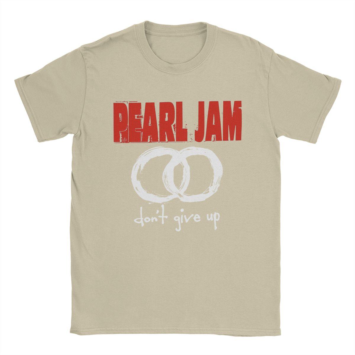

Футболка Pearls Jams для мужчин, повседневная футболка из чистого хлопка, с круглым вырезом, с коротким рукавом, футболки, подарок на день рождения, топы S