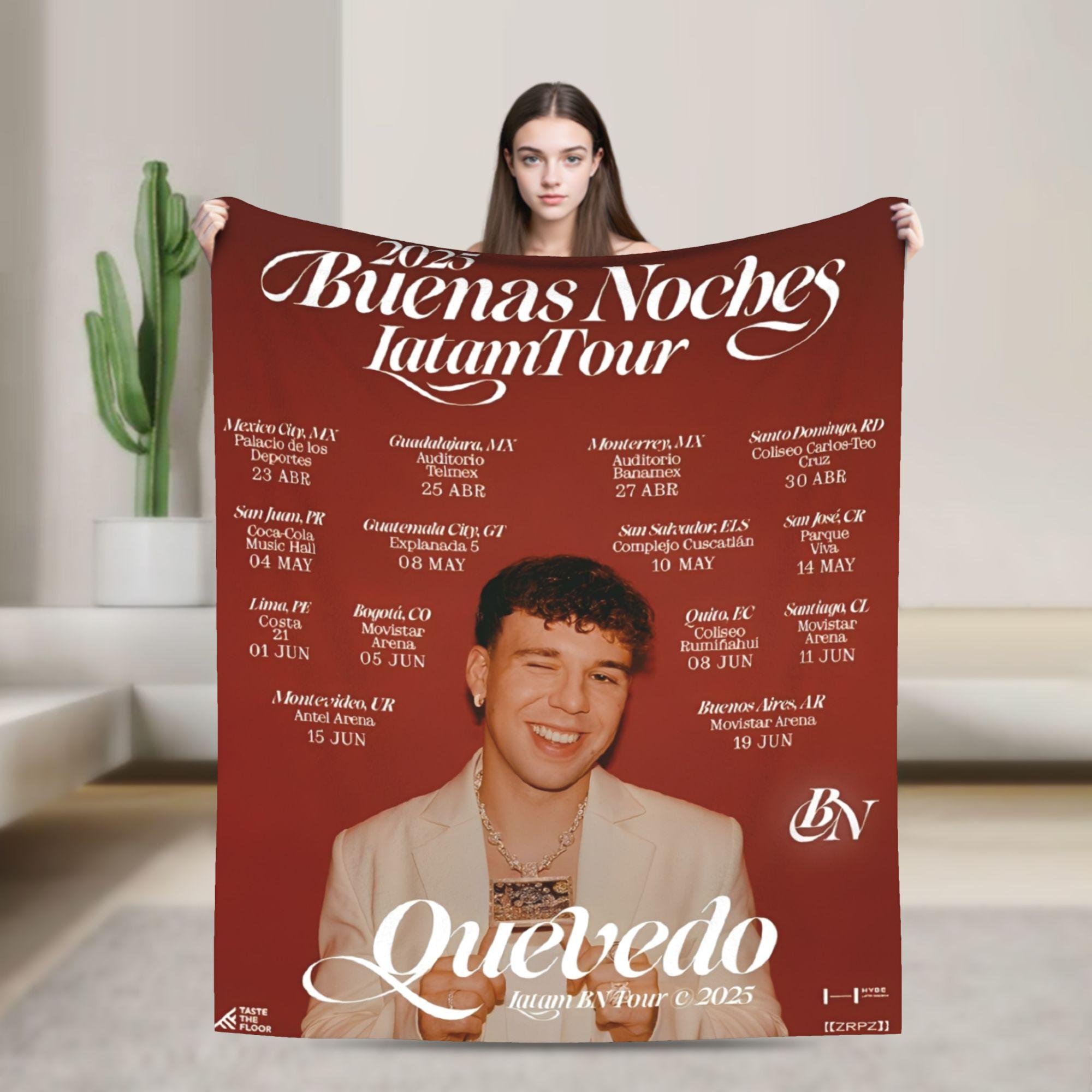 Супер Мягкое Одеяло-Плед Quevedo Певец Крутой Рэпер Премиум Флис Фланель Легкое Постельное Одеяло Уютные Пушистые Пледы 30x40in