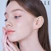 14K Blossom Cubic One-Touch Earrings (Gold Pin) ELGPEE426