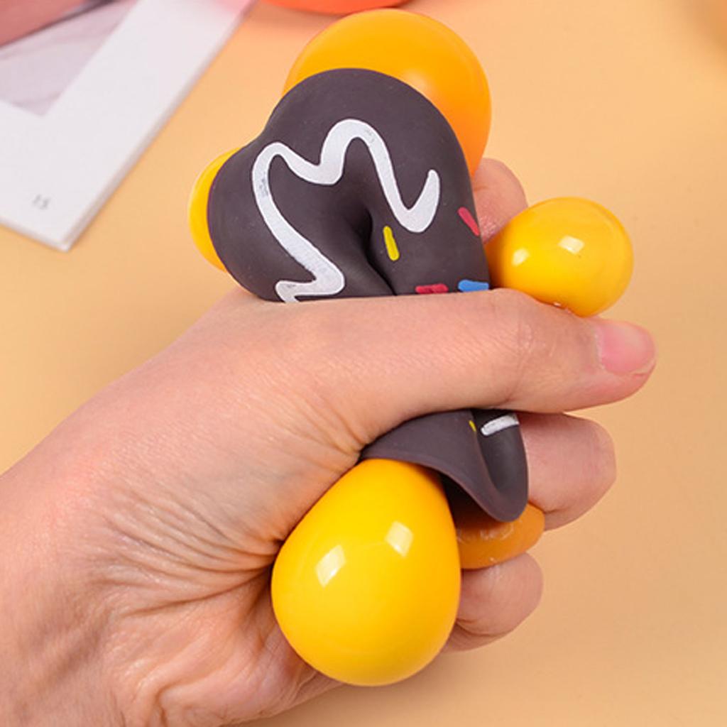 Donut-Form Slow Rising Quetschspielzeug Weicher PU-Schaum Stressabbau Handgehaltenes sensorisches Spielzeug für Zuhause Büro Schule Dekoration