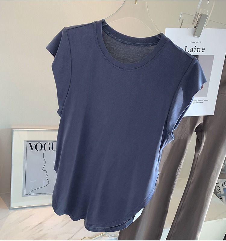 Women's Summer Short Sleeve Nude Yoga & Pilates Top