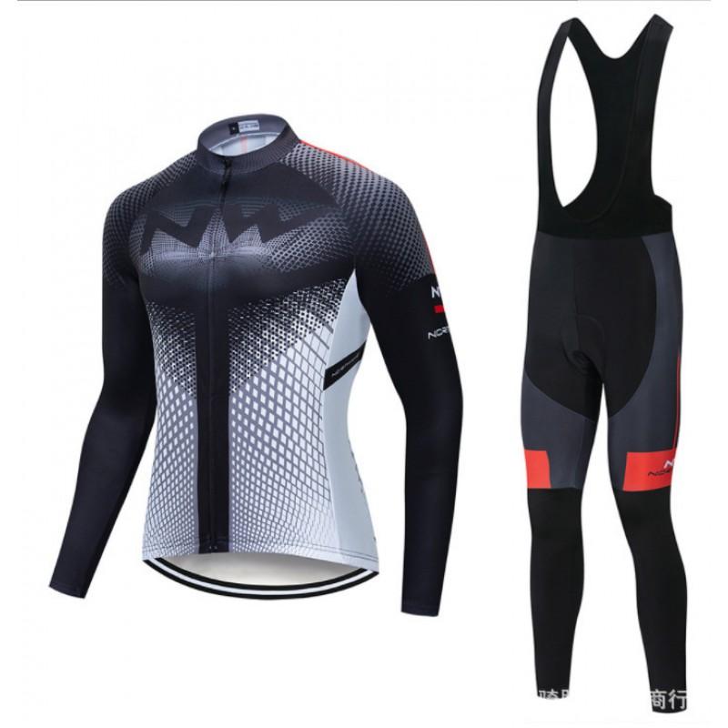 Men Women Cycling Set Long Sleeve Jersey Pants Quick Dry Bike Riding Outfit Outdoor Sports