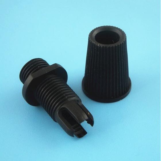 Cablu plastic 25PCS/lot Clemă de sârmă din plastic alb/negru cu relief, clemă de cablu cu filet masculin M10, mânere pentru cabluri pentru accesorii de iluminat cu pandantiv