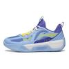 Li Ning Tian Ying Basketball Shoes With Lightweight Technology Breathable Low Top Kids Sneaker Blue Purple YKBT054-11