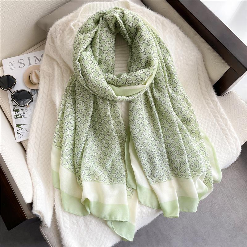 Scarf X0m Large Size Travel Scarf Women's Headscarf Sunscreen Shawl Autumn and Winter Scarf Cotton and Linen