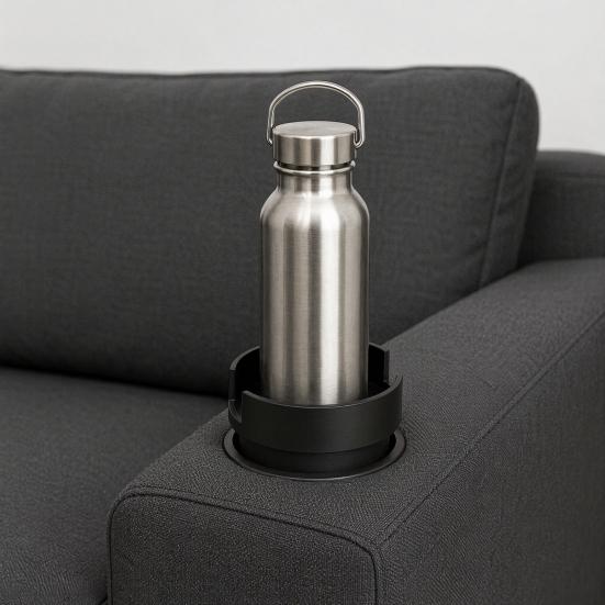 Couch Cup Holder Adapter, Universal Sofa Drink Stabilizer for Large Cups, Anti Spill Beverage Holder, Easy Insert Expandable Sofa