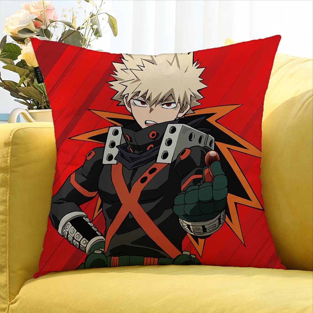 Bakugo AAnime KKatsuki World Various Sizes Square Pillow Case For Car Home Bedchamber Decor