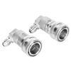 2PCs Keg Coupler Adapter Quick Connector Dispenser Stainless Steel Ball‑Lock MFL1 4‑Inch