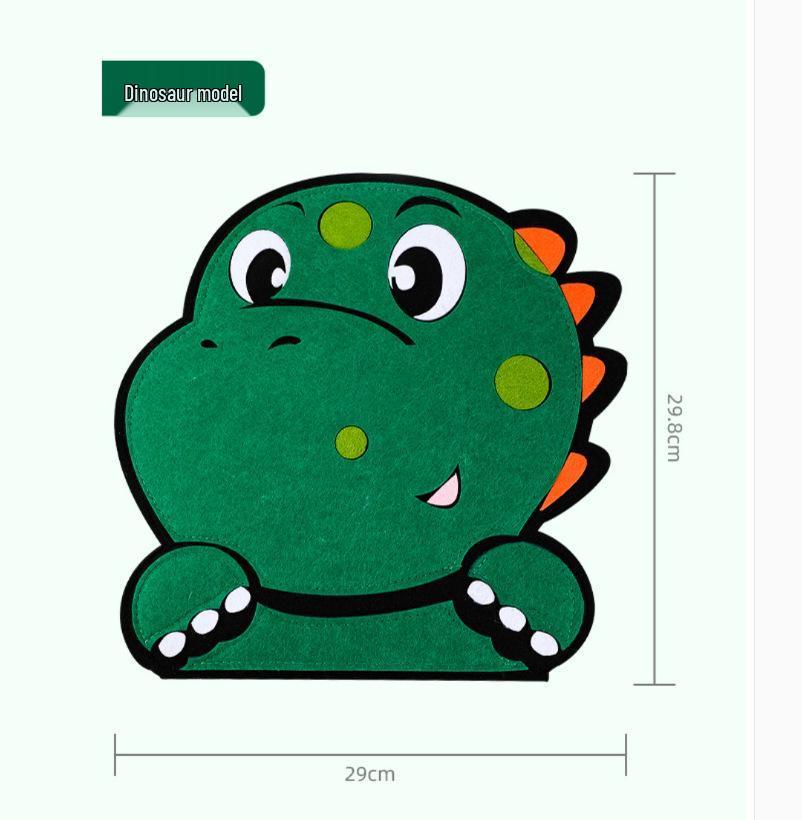 Cartoon Learning Shoelace Board: Educational Felt Activity for Toddlers