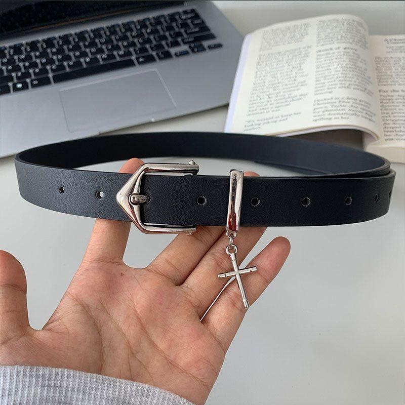 Unisex Contemporary Black Pu Belt For Everyday Fashion Stylish And Look Minimalist