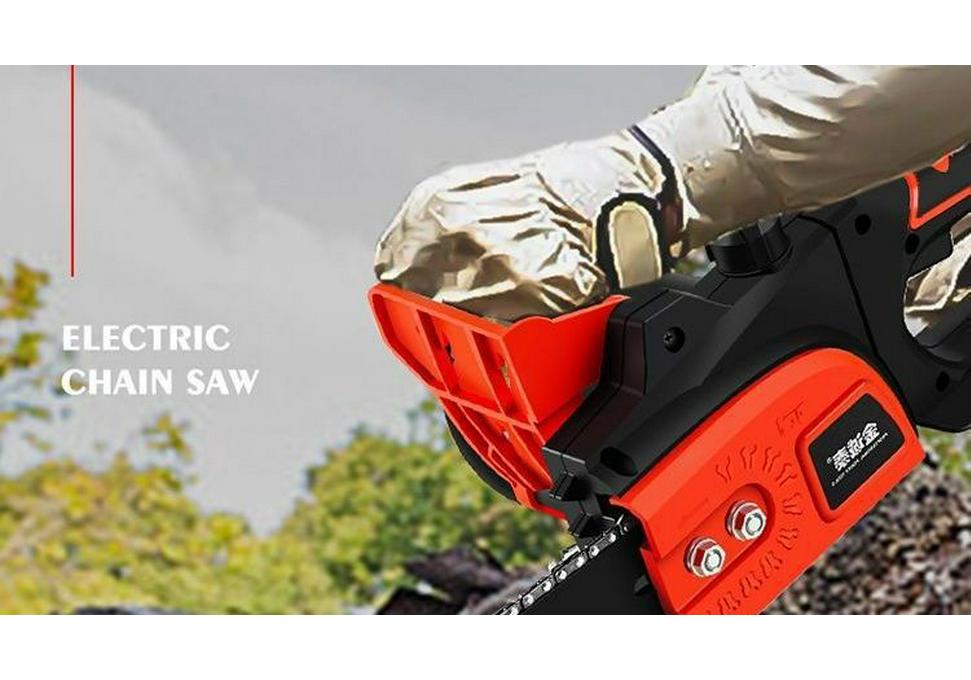 Compact Electric Chainsaw: Handheld Logging and Tree Cutting Tool