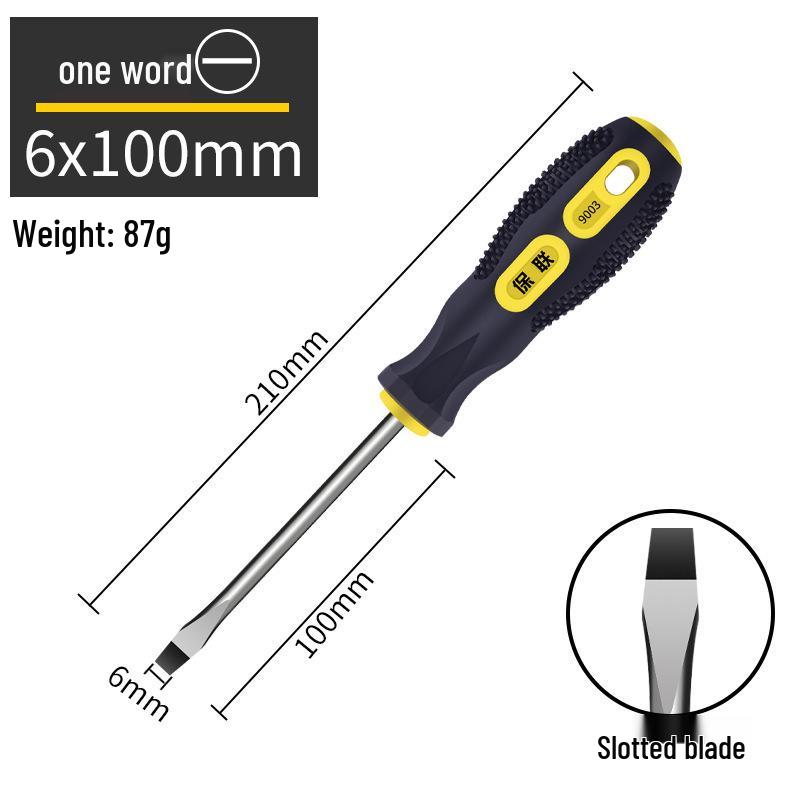 Conjunto de Chaves de Fenda Magnéticas de Grau Industrial - Phillips e Fenda