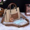 Love Sea Cowhide Leather Handbag, Casual Shoulder Bag, Crossbody Bag