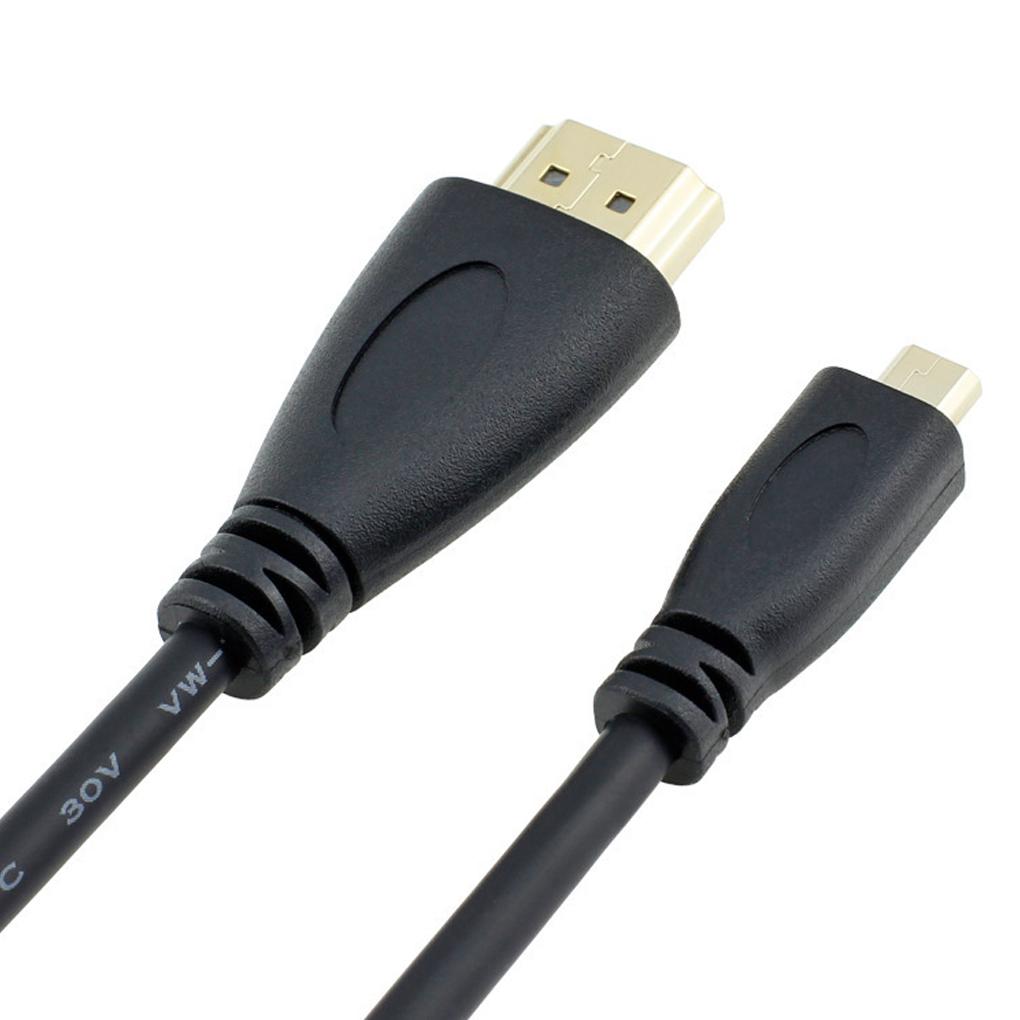 New 1\.5m MICRO HD to HD cable with Ethernet Gold Plated 1080P for Cell Phones