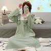 5XL Plus Size Long Sleeve Nightdress Women Spring and Autumn Ins Princess Long Loungewear Soft Comfortable Sleepwear Home Dress