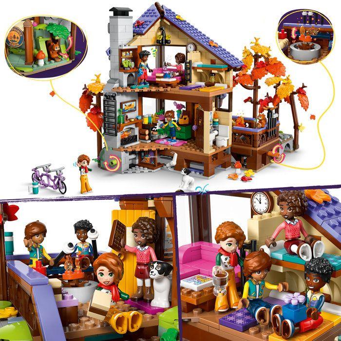 LEGO Friends 42705 La Cabane Chaleureuse dans la Forêt - Jeu dès 9 ans - Maison Miniature
