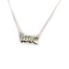 Les Trésors De Lily [N2854] - Collier Argent 'Love' argenté (rhodié) - 20x11 mm (gothique)
