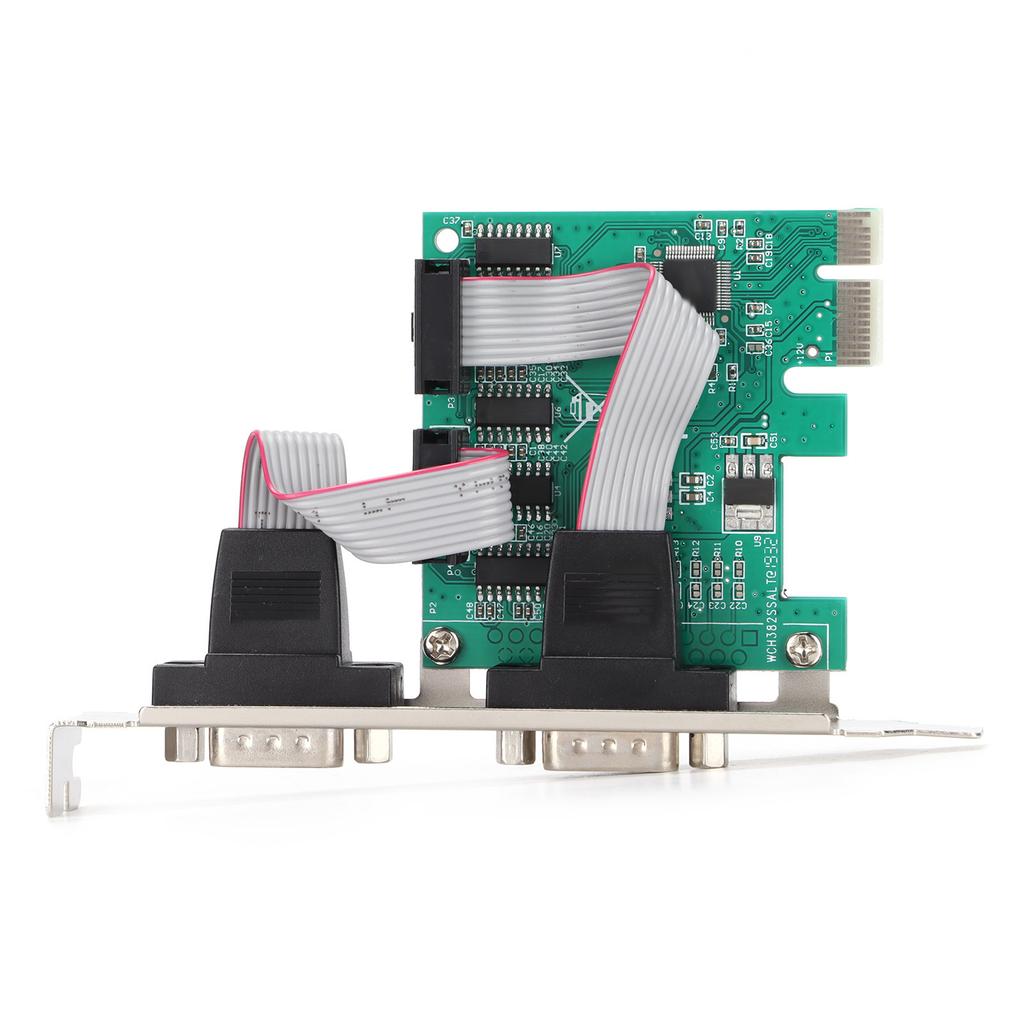 PCIE Serial Card 2 Ports Plug and Play Automatic Identification PCIE Expansion Card