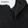 PORTS Women's Beaded Collar Waist-Cinched Dress