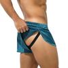 Arjen Kroos Sexy Boxer Briefs with Tie Peacock Size M Men's T-Back Rope, Underwear, Underpants, Trunks, AK2195-A1, Blue,