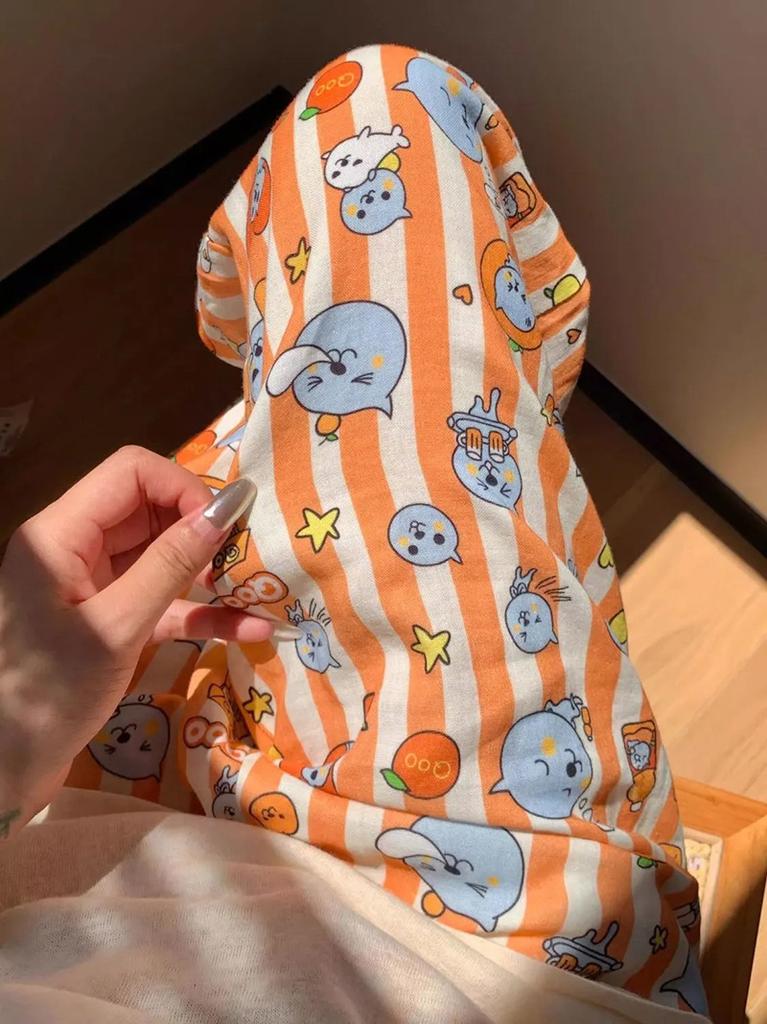 Women's Summer Sleep Pants Thin White Dog Lounge Pants Cute Casual Loose High Waist Straight Wide Leg Comfy Cotton Loungewear