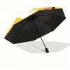 1pc Halloween Ghosts Automatic Open/Close Umbrella with One-Touch Button, Compact Folding Canopy, Sturdy 8-Rib Windproof Design -041