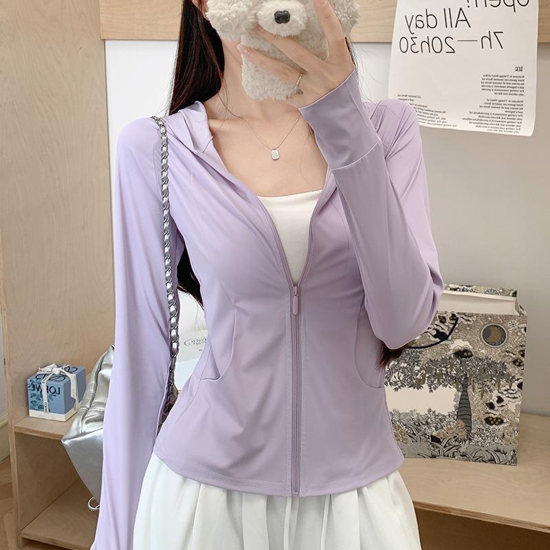 Pocket Summer Outdoor Ice Silk Sunscreen Clothing New UV Protection Sunshade Light Skin Clothing Sunscreen Clothing