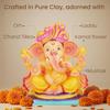 Cycle Pure Navin Klei Gekleurde Ganesha Beeldje 1 Milieuvriendelijk Handgemaakt 6 Inch Standbeeld Voor Ganesh Chaturthi Visarjan Met (2 Pak Agarbaatti Gratis)