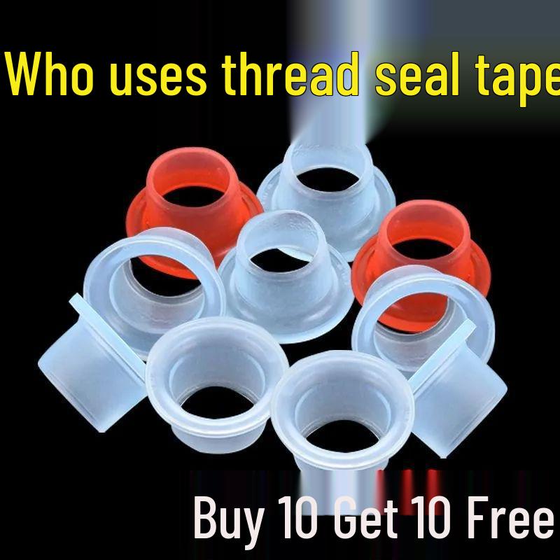 Install a Silicone Gasket Four-point Washer Faucet To Replace the Triangle Valve's Waterproof Rubber Sealing Ring.