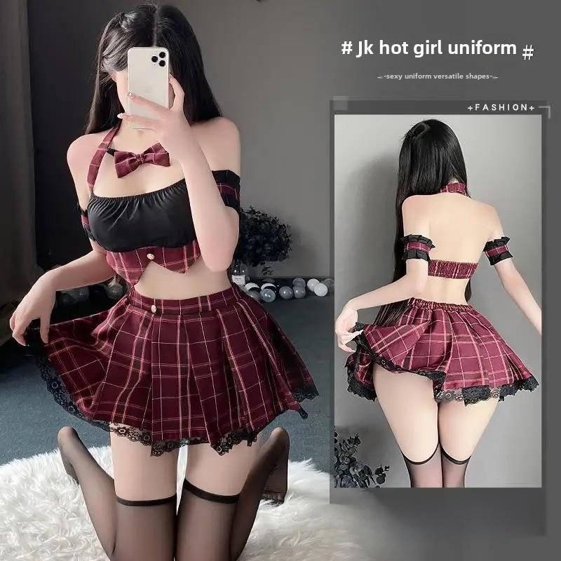 Sexy Student Uniform Temptation Underwear Role Play Erotic Nightwear JK Mini Skirt Cosplay Costume Kawaii Schoolgirl Uniform