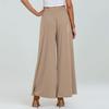 Women's Fashion Color Elastic Waist High Waist Micro-pants Loose Casual Pants With Pockets