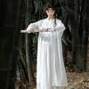 Strój do sztuk walki Hanfu w stylu chińskiej dynastii Song z kołnierzem krzyżowym