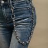 Metal Skull Jeans Chain Hip Hop Personality Punk Diablo Skull Waist Chain Cool Unisex Accessories